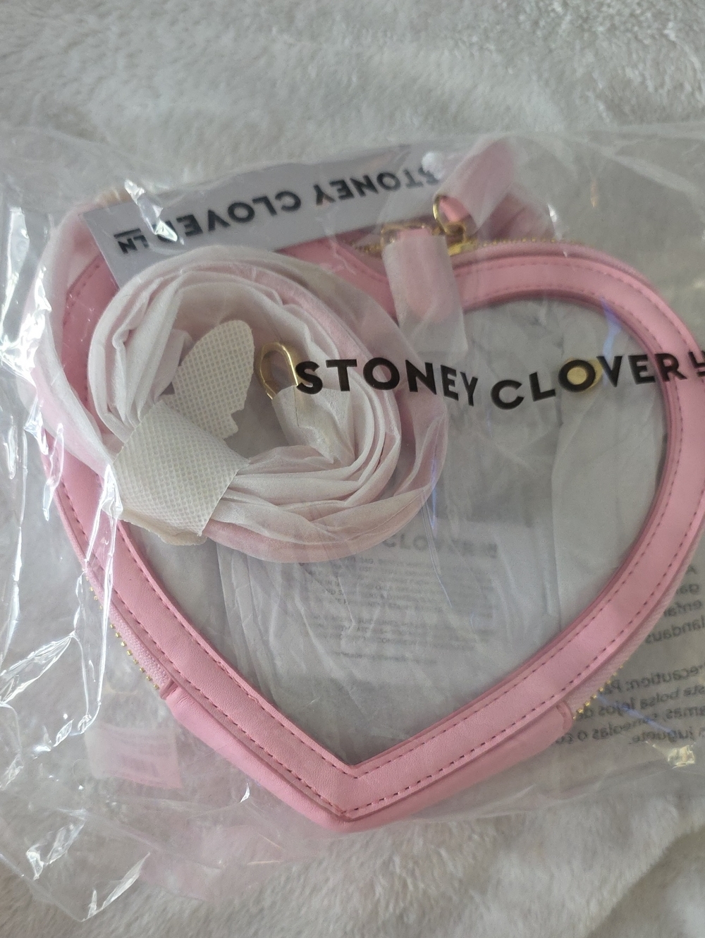 Stoney Clover X Clear Heart Crossbody Bag NWT